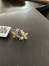藍色多瑙河 異彩系列18K金黃色鉆石耳釘黃鉆耳飾 蝴蝶夢 主石40分黃鉆+副鉆18分白鉆 曬單實拍圖