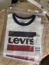 李維斯（Levi's）童裝男女童短袖T恤夏季兒童針織休閑上衣 96奶白 140(S)  曬單實(shí)拍圖