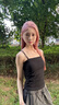 黑色小吊帶背心女內搭春夏外穿法式防走光美背一字肩打底棉質(zhì)上衣 黑色雙吊帶(無(wú)胸墊) L 【96-106斤】 曬單實(shí)拍圖