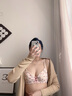 六只兔子小櫻桃內(nèi)衣女性感蕾絲小胸聚攏顯大胸罩甜美純欲顯瘦文胸套裝 粉櫻桃顯瘦款套裝 0.5cm薄杯 80A B 曬單實拍圖