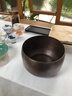 一紀（KAZUNORI）手工錘目紋紫銅茶洗缸建水大容量加厚水盂水洗筆洗茶道茶具洗茶器 大號錘紋做舊銅茶洗 曬單實(shí)拍圖