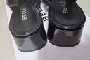百麗金屬拼接瑪麗珍女商場同款包頭涼鞋B1200BH3 黑色 38 (240mm) 曬單實(shí)拍圖