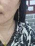 千影珠寶 黃金耳環(huán)女款長流蘇耳墜轉(zhuǎn)運珠AU750真金首飾18K金耳鉤彩金時尚新款串珠耳飾送情人送女友 AU750耳飾 專柜 曬單實拍圖
