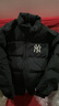 NEW ERA紐亦華MLB羽絨服男女情侶新款NY印花立領(lǐng)保暖鴨絨 14387859-黑色 紐約洋基隊 XL 曬單實(shí)拍圖