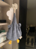 三利擦手巾可挂式可爱吸水速干加厚卡通儿童厨房洗手间抹手布 蓝+灰 实拍图