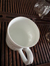天澤 景德鎮(zhèn)茶杯陶瓷辦公杯子純白家用帶蓋水杯會議杯手繪玲瓏描金杯 描金玲瓏-年年有魚 曬單實(shí)拍圖