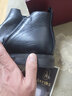 軒威斯馬丁靴男士真皮尖頭加絨切爾西靴男高幫皮鞋英倫風(fēng)頭層牛皮男靴潮流低幫保暖短靴子男韓版中幫皮靴 黑色 41 曬單實(shí)拍圖
