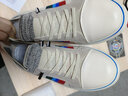 九寸陽(yáng)光帆布鞋男一腳蹬板鞋男春秋新款休閑鞋低幫帆布板鞋防臭老北京布鞋 一腳蹬懶人布鞋8J21米藍 41 曬單實(shí)拍圖
