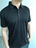 奧德里奇POLO衫男夏季絲光棉透氣翻領(lǐng)短袖體恤衫中青年商務(wù)休閑純色修身半袖打底衫上衣可定制 黑色 L 曬單實(shí)拍圖