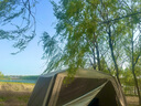 挪客Naturehike云巢六角充氣涼棚遮陽(yáng)防曬戶外大型海灘天幕帳篷 流沙金 曬單實(shí)拍圖