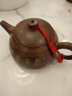 此時此刻 欽州坭興陶茶壺梁業(yè)蘭純手工泡茶壺 功夫茶具茶器水平陶壺西施壺 線刻西施壺 180ml 曬單實拍圖