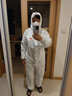 3M 防護服 4545 白色帶帽連體防靜電防塵噴漆液體機械維修清潔 ws 4545 XL 曬單實(shí)拍圖
