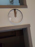 EMITDOOG（多一米）挂钟客厅现代简约创意北欧挂墙静音走时 玻璃白框A款 12英寸 实拍图