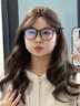 暮初冷茶色眼鏡近視女可配度數方圓臉超輕素顏神器大框裝飾眼睛框鏡架 茶色框 【超薄】定制1.67非球面光學(xué)鏡片 曬單實(shí)拍圖