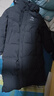 鴨鴨（YAYA）王一博同款冰殼系列羽絨服男過(guò)膝長(zhǎng)款冬季新款女情侶極寒加厚外套 青光黑 L (建議135-155斤) 曬單實(shí)拍圖