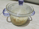炊大皇（COOKER KING） 玻璃燉盅燕窩寶寶粥輔食蒸蛋燉盅萌新寶媽輔食碗耐高溫 【紫+粉+琥珀】可放微波爐蒸鍋 曬單實拍圖