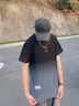 浩術(shù)夏季新款短袖t恤男士韓版寬松圓領(lǐng)半截袖潮流透氣漸變體恤衫 T110黑色+T109白色 XL【建議80-100斤】 曬單實(shí)拍圖