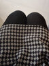 IFSONG美宋屁簾下擺女疊穿內搭打底神器遮屁股小屁簾秋冬季半身裙 黑灰棋盤(pán)格 L 曬單實(shí)拍圖