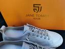簡托曼（Jane ToMan）2025新款夏季透氣百搭豆豆鞋男平底輕便舒適一腳蹬懶人鞋男士皮鞋 黑色 40 曬單實拍圖