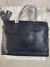 赫澤瓊斯HEZZJONS商務(wù)公文包真牛皮手提包復古頭層牛皮電腦包休閑軟皮單肩斜挎包父親節禮物手提包 黑色意大利牛皮 曬單實(shí)拍圖