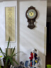 凯恩斯（KAIENSI） 挂钟客厅钟表欧式复古时钟摇摆石英钟表电波创意木质挂表家用 3340B-带日历款-霸.王扫秒机芯 16英寸 实拍图