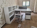笛霖辦公室辦公桌椅組合簡(jiǎn)約現代財務(wù)桌職員桌員工卡座雙人位屏風(fēng)工位 白色1.7米雙人位含柜椅 曬單實(shí)拍圖