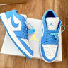 耐克（NIKE）Air Jordan 1 Low AJ1 北極粉 黑白粉 櫻花粉 低幫女鞋 553560-800 37.5 曬單實(shí)拍圖