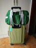 折叠旅行包防水男女单肩包手提包大容量行李袋健身包运动包训练包行李袋可插拉杆箱衣物收纳袋 绿色 实拍图