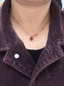 卡地亞項鏈女 卡地亞護身符AMULETTE DE系列鑲鉆項鏈女士 禮盒裝 小號 18K玫瑰金 黑色縞瑪瑙 曬單實拍圖
