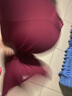 維多利亞的優(yōu)雅紅色本命年內衣女小胸聚攏無(wú)鋼圈收副乳防下垂結婚新娘文胸女胸罩套裝 酒紅色（套裝+精美包裝） 36B=80B 曬單實(shí)拍圖