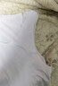 閣啦朵男士背心冰絲無(wú)痕夏季透氣U型領(lǐng)運動(dòng)背心男速干無(wú)袖打底衫 白色 XL 曬單實(shí)拍圖