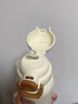 ONEDAY兒童保溫杯3-6-12歲上學(xué)專用316食品級(jí)吸管小學(xué)生直雙飲帶背帶套 白色小熊520ml（雙飲） 曬單實(shí)拍圖