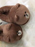 Home Story X LINE FRIENDS聯(lián)名秋冬季棉拖鞋毛絨卡通布朗熊莎莉女室內居家居情侶 布朗熊-全包 41-42碼(適合40-41碼) 曬單實(shí)拍圖