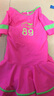 李寧（LI-NING）兒童泳衣女童連體泳衣女孩中大童寶寶時(shí)尚休閑款可愛(ài)速干泳裝 588-2粉色 16碼 曬單實(shí)拍圖