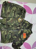赤尹兒童冬裝迷彩服男套裝加絨加厚2024冬季新款男中童帥氣3-13歲保暖 軍綠（加絨款+望鏡手套帽子） 130（建議身高1.2米左右） 曬單實(shí)拍圖