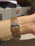 華為（HUAWEI）手表表帶原裝真皮運(yùn)動橡膠適用華為榮耀watch4 GT3 GT2Pro GT保時捷系列男女通用 華為原裝表帶【真皮-可可棕】（22mm口徑） 曬單實(shí)拍圖