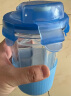 Glasslock耐热加厚玻璃杯钢化玻璃水杯进口杯子茶杯牛奶杯 蓝色(无提绳) 500ml 实拍图
