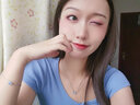 瑪汀薇思英國(guó)簡(jiǎn)約水晶項(xiàng)鏈女吊墜百搭施華洛圓鉆鎖骨鏈時(shí)尚飾品禮物七夕 淺藍(lán)色 曬單實(shí)拍圖