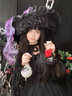 歐維沃原創(chuàng  )設計少女殺手不規則暗黑哥特風(fēng)Lolita裙洛麗塔連衣裙夏天長(cháng)袖 黑色短款+腰帶+腰鏈 裙長(cháng)94厘米 S 曬單實(shí)拍圖