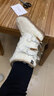AU&MU澳洲女靴羊皮毛一體冬季雪地靴加絨加厚防滑大碼棉鞋羊毛高筒長(cháng)靴 白色 【羊毛保暖】728 36 U5 曬單實(shí)拍圖