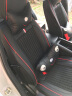 翰静 新款汽车卡通坐垫四季通用座垫全包围座套透气织物座椅套适用于 神秘黑（皮革+织物） 马自达3阿特兹CX4CX5马6 实拍图