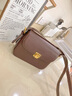 viney豆腐包包女包牛皮斜挎包單肩腋下包手提生日禮物送女友老婆 【咖啡色】高檔實(shí)用輕奢小包 曬單實(shí)拍圖