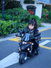 萌天使兒童電動(dòng)摩托車3-6歲孩子可駕駛1-3歲寶寶遙控三輪車雙驅(qū)發(fā)光車輪 黑色：全功能+雙驅(qū)遙控發(fā)光輪 曬單實(shí)拍圖
