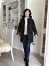 俞兆林媽媽裝冬裝中長款羽絨服女老年人大碼棉服外套奶奶棉衣老太太棉襖 FLL-12黑色【棉服】  加厚 XL 【建議105-120斤左右】 曬單實拍圖