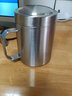 CCKO 316不銹鋼雙層杯飲水杯兒童寶寶防燙帶把手幼兒園咖啡杯茶水杯 286ML不銹鋼雙層杯（帶蓋） 曬單實(shí)拍圖
