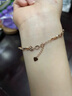 法蔻（farcoko）18k彩金四葉草手鏈女玫瑰金手飾輕奢生日七夕情人節(jié)禮物送女友 玫瑰金 曬單實拍圖