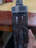 富光雙口太空杯大容量男女運動(dòng)便攜加厚塑料水杯子過(guò)濾茶杯印logo 灰色800ML 曬單實(shí)拍圖