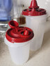 特百惠（Tupperware）油壺 890/650//440ml/200ml調味壺防漏塑料油壺醬油瓶醋瓶  倒油壺 650ml 單個(gè)經(jīng)典紅 曬單實(shí)拍圖