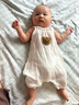 G.DUCKKIDS小黃鴨童裝嬰兒衣服夏季套裝可愛男女寶寶無袖吊帶爬服0-12個月百 白色gmsskss 73cm 73尺碼3-7月 曬單實拍圖