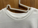 无印良品 MUJI 女式 天竺编织 T恤 短袖 正肩T恤 BBA01A2S 白色 S（155/80A） 实拍图